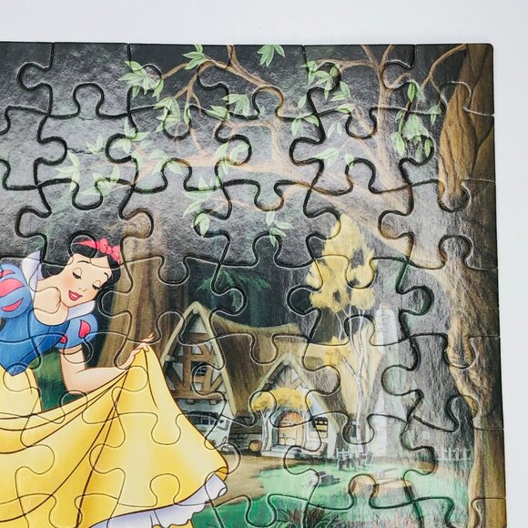 Vintage 1999 Mattel SNOW WHITE Jigsaw Puzzle 100 Piece COMPLETE - Walt Disney - Picture 5 of 10